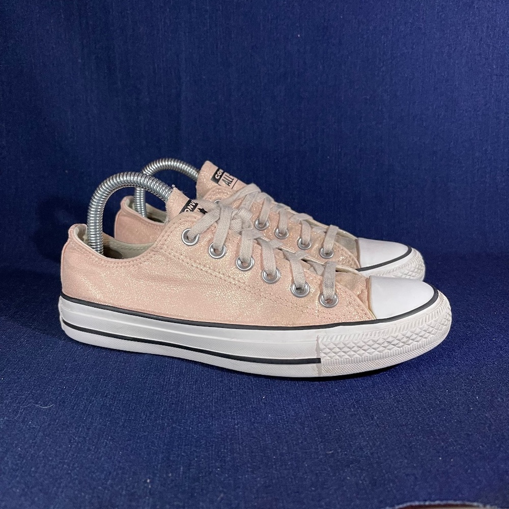 Converse Chuck Taylor Shimmer Washed Coral Low Size 7 563412F